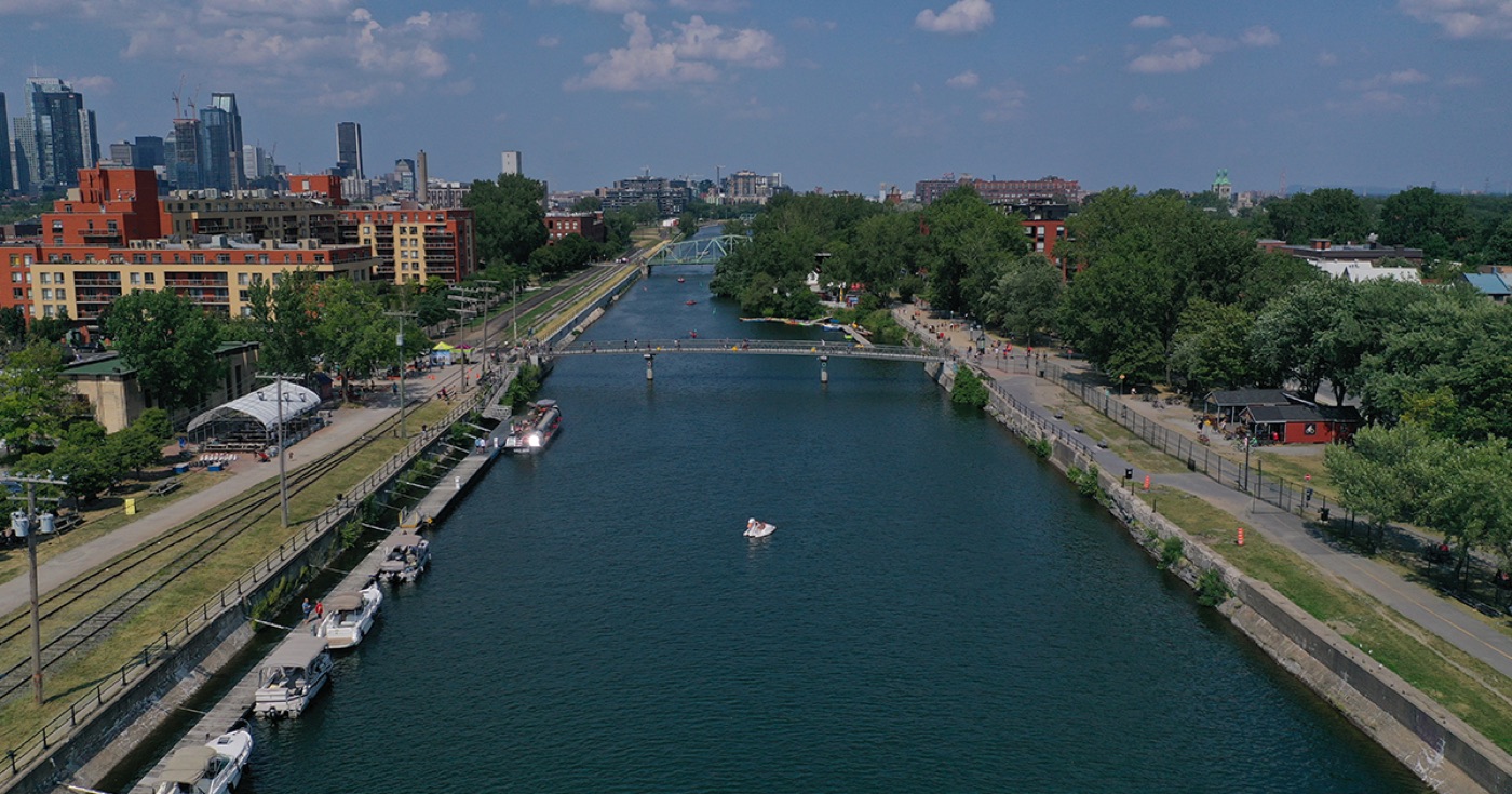 The Lachine Canal in Montréal, the group's favorite BIXI corridor