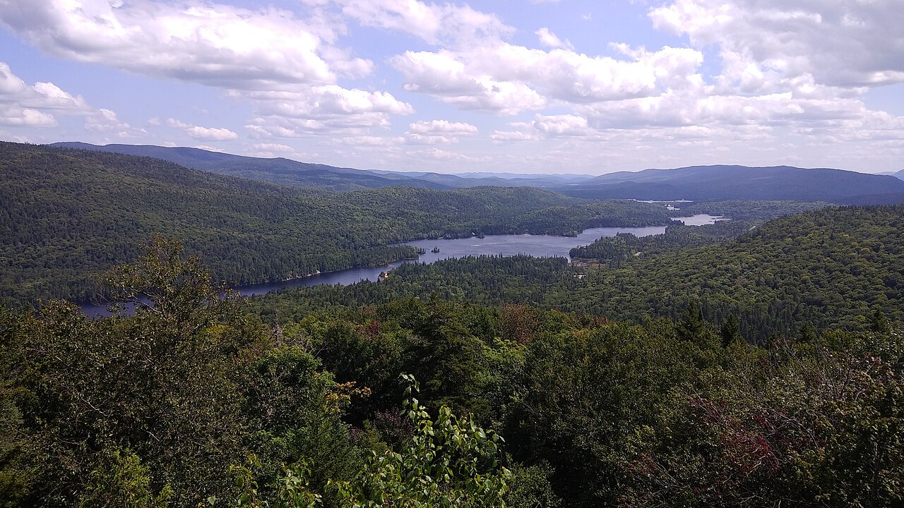 Provost Lake seen from a Mont-Tremblant hiking summit